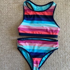Eddie Bauer reversible swimwear 10/12